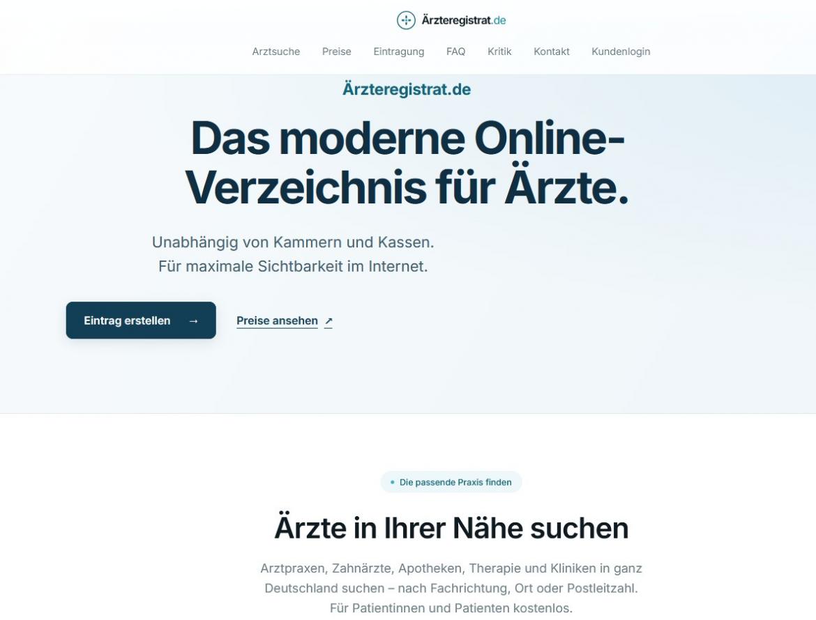 Fake-Shop: aerzteregistrat.de  (2026)