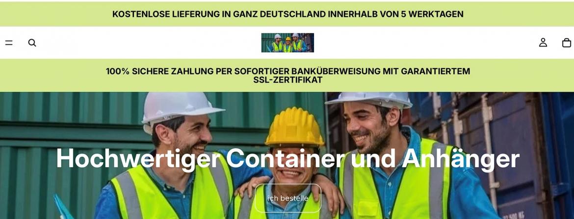 Fake-Shop: dankers-containers.de (2026)