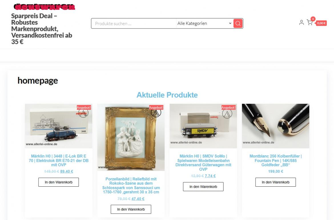 Fake-Shop: deutwaren (2026)