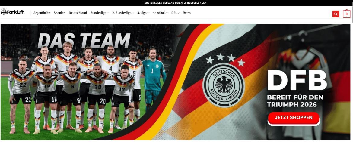 Fake-Shop:  fankluft.com (2026)