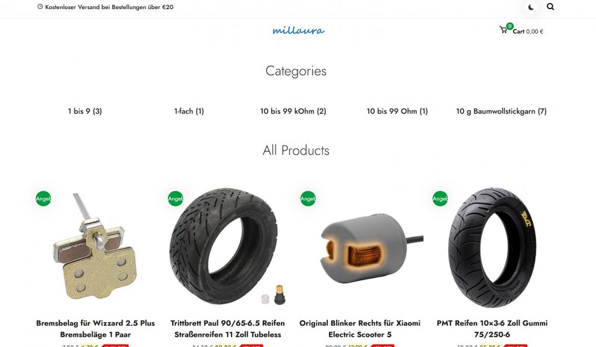 Fake-Shop: millaura.com  (2026)