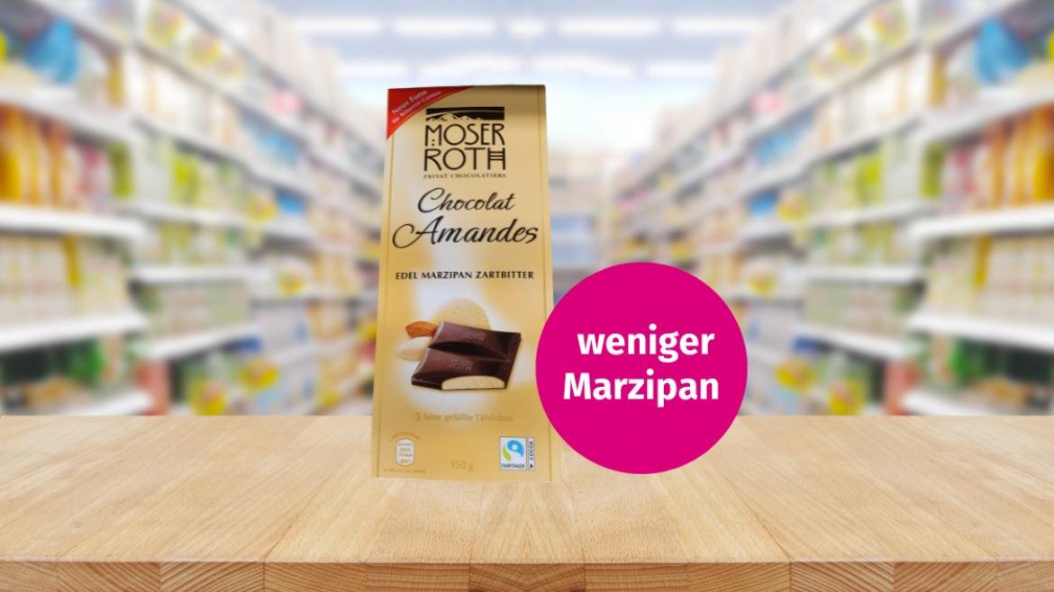 Moser Roth Marzipanschokolade Skimpflation