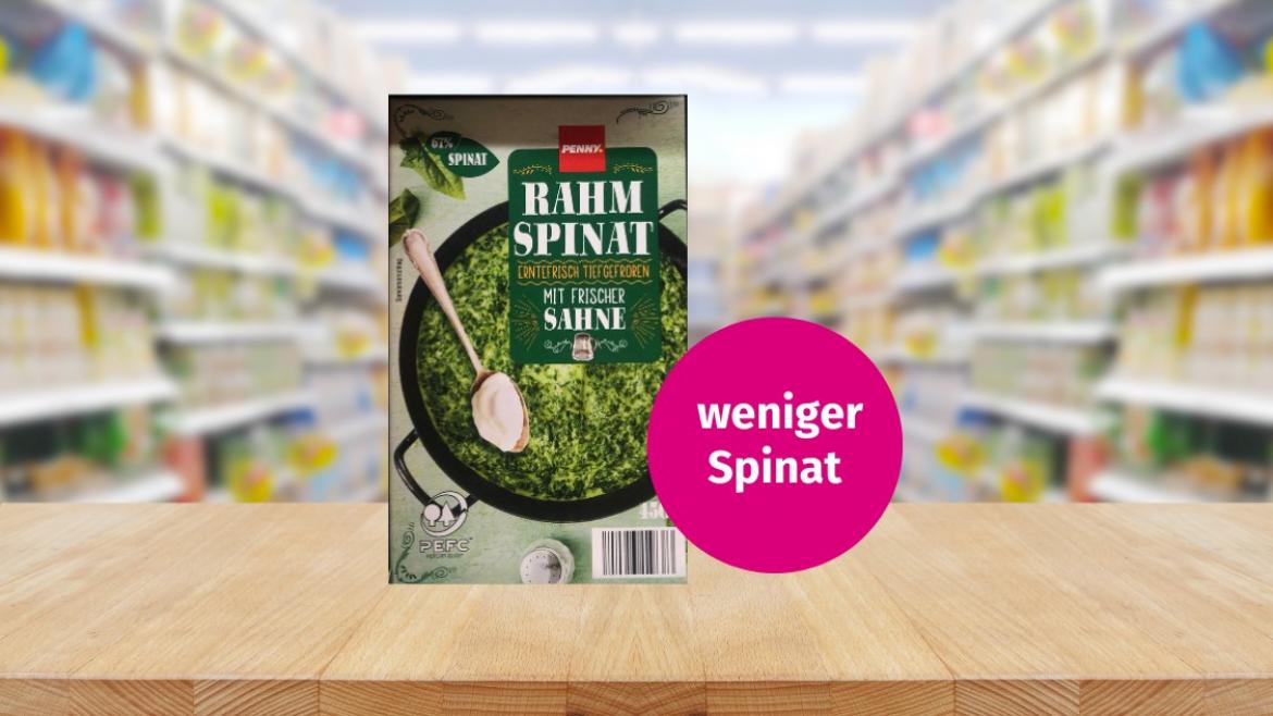 Penny Rahmspinat Skimpflation