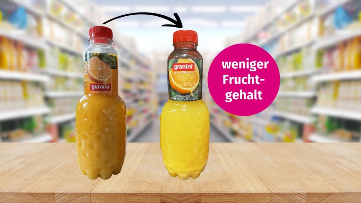 Granini Trinkgenuss Orange Skimpflation