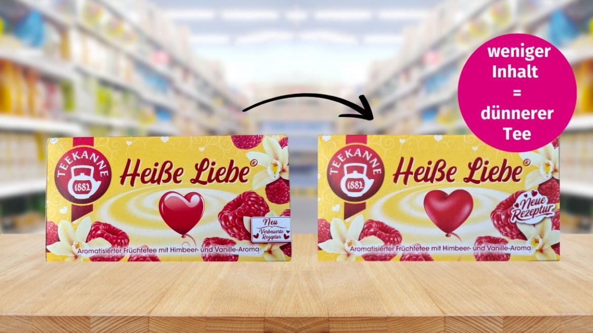 Teekanne Heiße Liebe Skimpflation