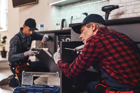 Handwerker im Einsatz
