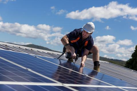 Installation einer Photovoltaikanlage