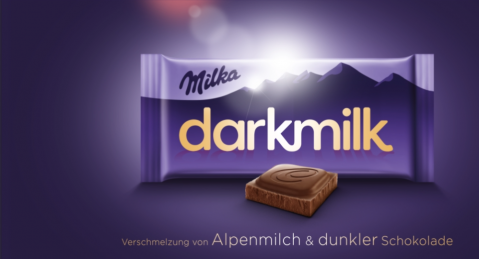 Mogelpackung: Milka Darkmilk Website Screenshot (2018)