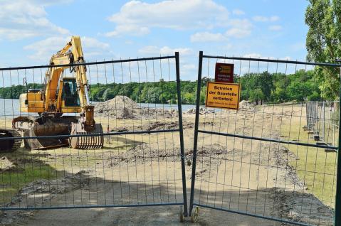 Baustelle am See