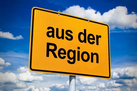 Schild: aus der Region