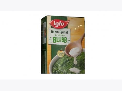 Mogelpackung: Iglo Rahm-Spinat (2020)