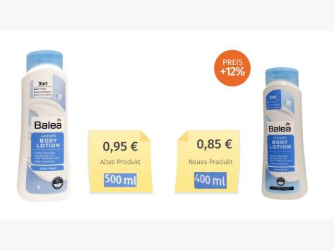 Balea leichte Bodylotion (2022) Alt-Neu-Vergleich