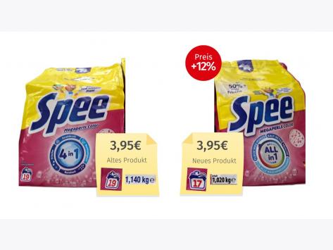 Mogelpackung: Spee Megaperls Color All in 1 (2026) Alt-Neu-Vergleich