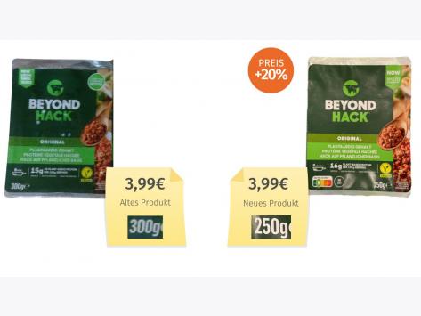 Beyond Meat Hack (2024) Alt-Neu-Vergleich