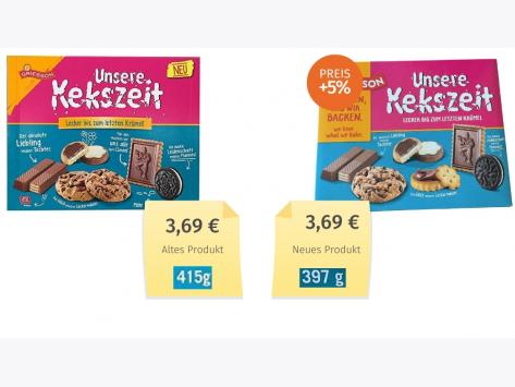 Griesson Unsere Kekszeit (2022) Alt-Neu-Vergleich