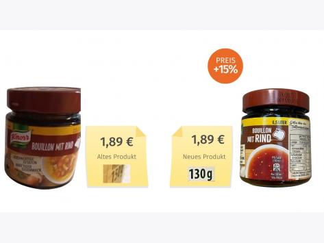 Knorr Bouillon mit Rind (2022) Alt-Neu-Vergleich