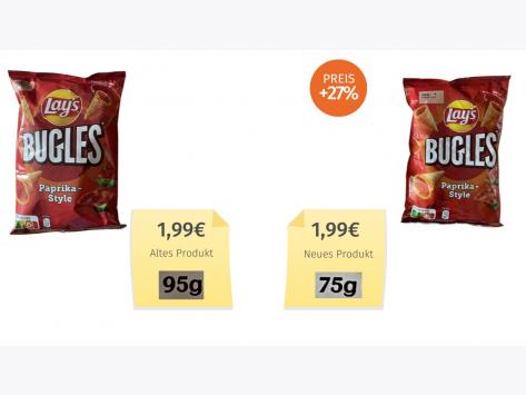 Lay's Bugles Paprika-Style (2024) Alt-Neu-Vergleich