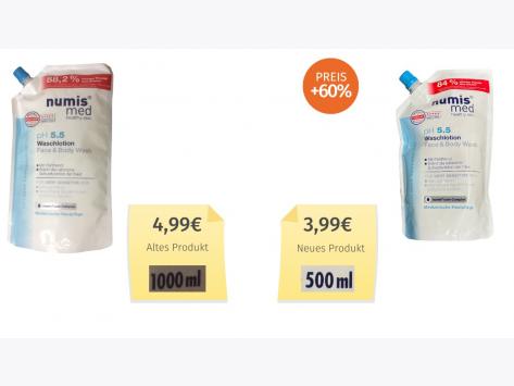 Numis Med pH 5.5 Waschlotion (2024) Alt-Neu-Vergleich
