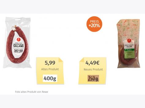 Wiltmann Westfälische Salami (2024) Alt-Neu-Vergleich