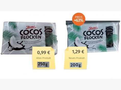 Zetti Cocos Flocken (2022) Alt-Neu-Vergleich