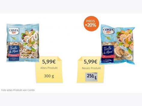 Costa Frutti di Mare Premium (2023) Alt-Neu-Vergleich