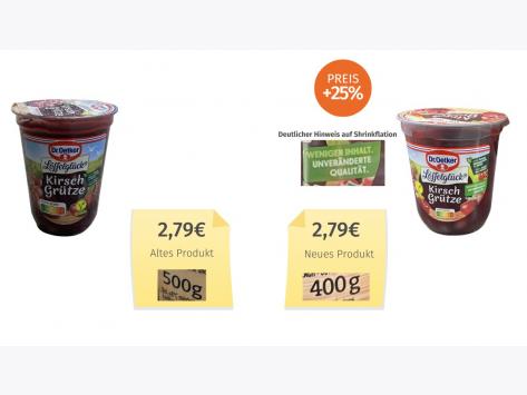 Dr. Oetker Löffelglück Kirsch Grütze (2025) Alt-Neu-Vergleich