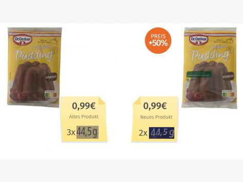 Dr. Oetker Original Pudding Schokolade (2025) Alt-Neu-Vergleich