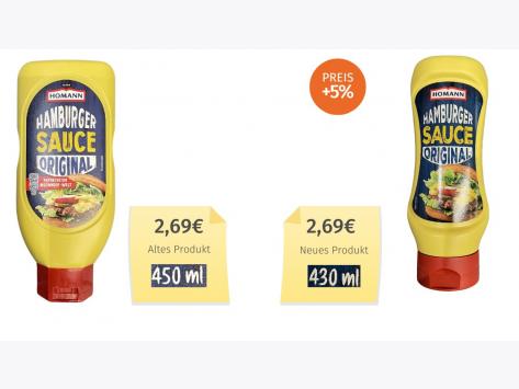 Homann Hamburger Sauce (2025) Alt-Neu-Vergleich