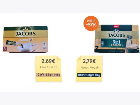 Jacobs 3in1 Kaffeesticks Caramel (2025) Alt-Neu-Vergleich 