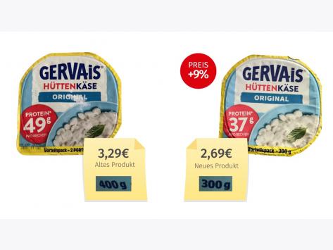 Gervais Hüttenkäse Original (2025) Alt-Neu-Vergleich