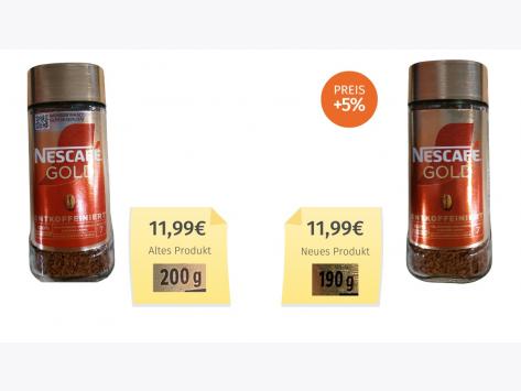 Nescafé Gold Entkoffeiniert (2025) Alt-Neu-Vergleich