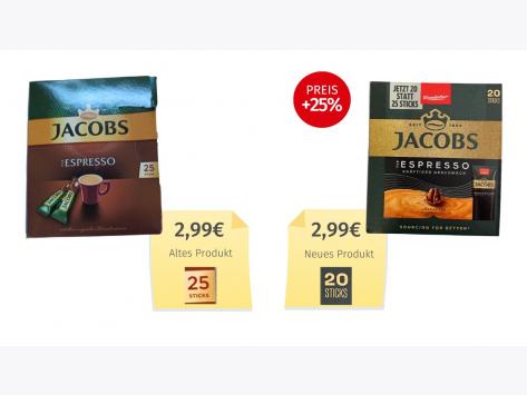Jacobs Espresso Sticks (2026) Alt-Neu-Vergleich