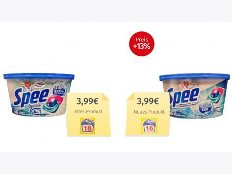 Mogelpackung: Spee Universal Caps All in 1 (2026) Alt-Neu-Vergleich