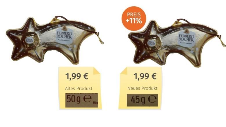 Ferrero Sternschnuppe (2020) Alt-Neu-Vergleich