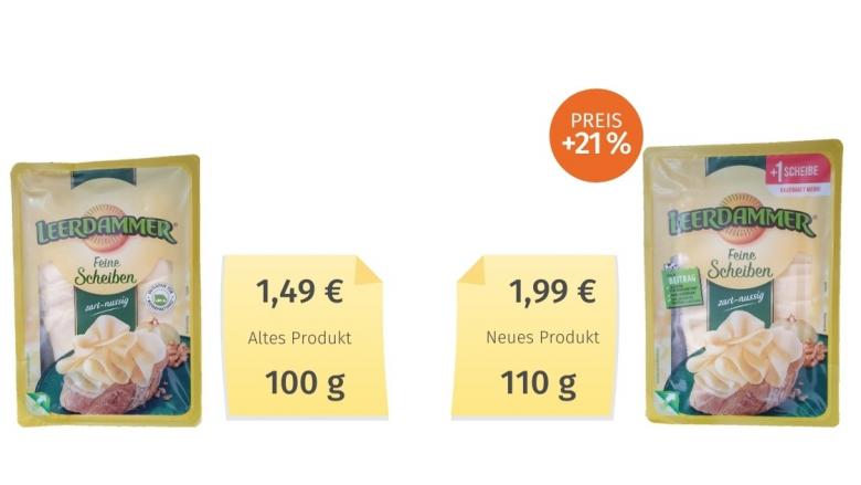 Leerdammer Feine Scheiben Vergleich Alt Neu