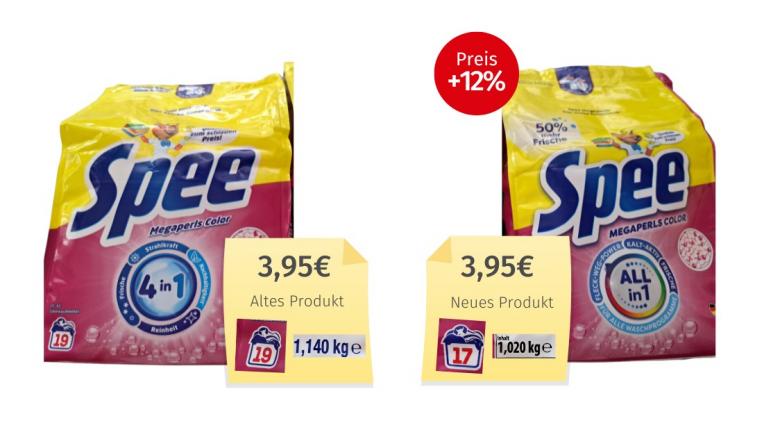 Mogelpackung: Spee Megaperls Color All in 1 (2026) Alt-Neu-Vergleich