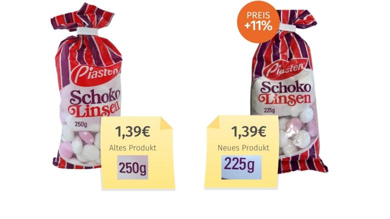 Piasten_SchokoLinsen (2022) Alt-Neu-Vergleich