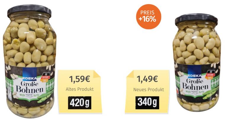 Edeka Große Bohnen (2023) Alt-Neu-Vergleich