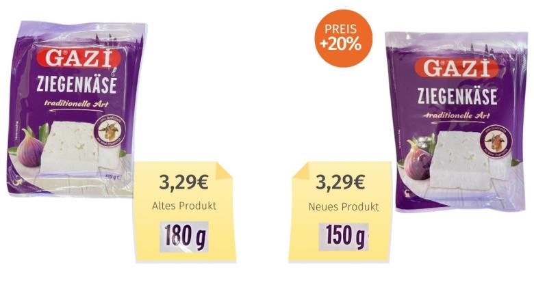 Gazi Ziegenkäse (2023) Alt-Neu-Vergleich