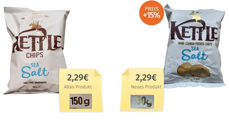 Kettle Chips Sea Salt (2023) Alt-Neu-Vergleich