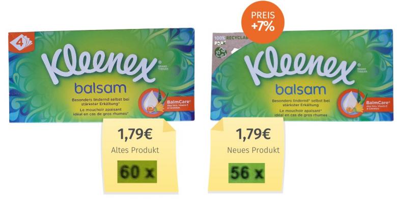 Kleenex Box Balsam (2021) Alt-Neu-Vergleich