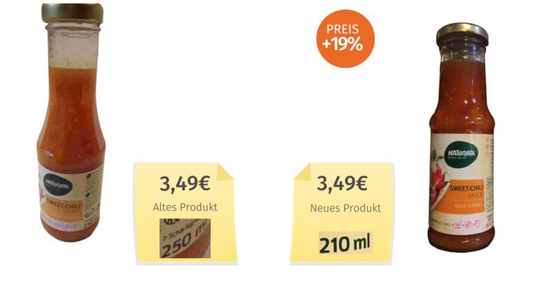 Naturata Sweet-Chili Sauce (2023) Alt-Neu-Vergleich