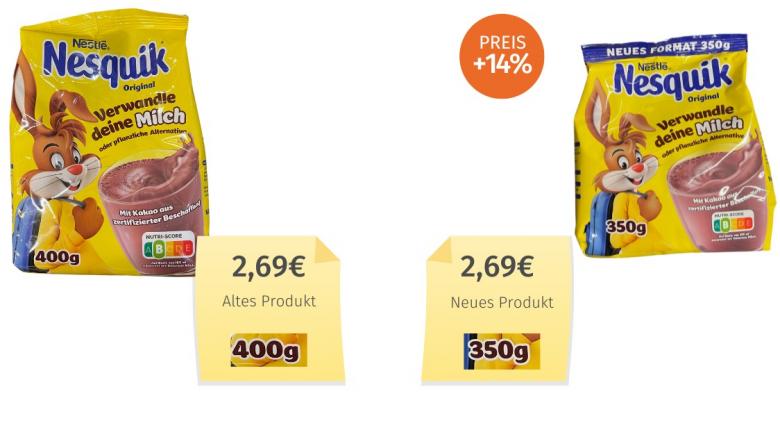 Nestlé Nesquik Original (2024) Alt-Neu-Vergleich