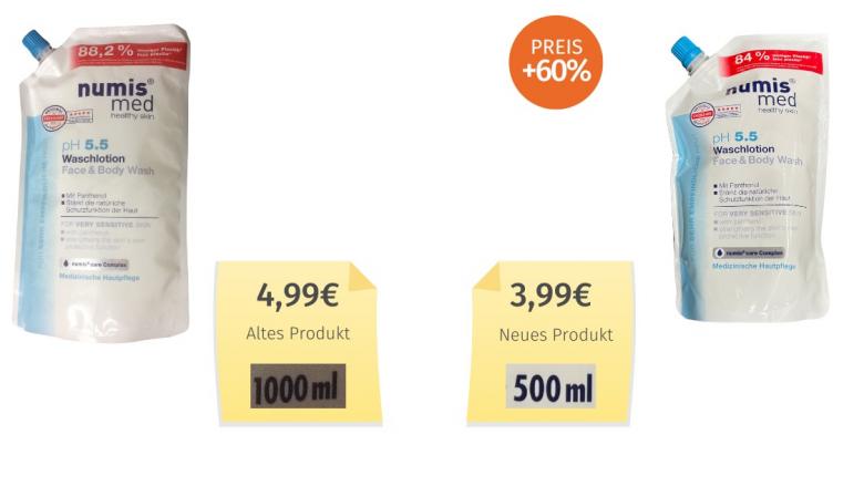 Numis Med pH 5.5 Waschlotion (2024) Alt-Neu-Vergleich
