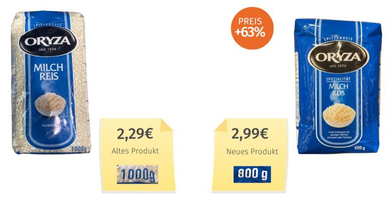Oryza Milchreis (2023) Alt-Neu-Vergleich