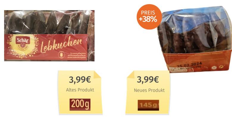 Schär Lebkuchen (2023) Alt-Neu-Vergleich