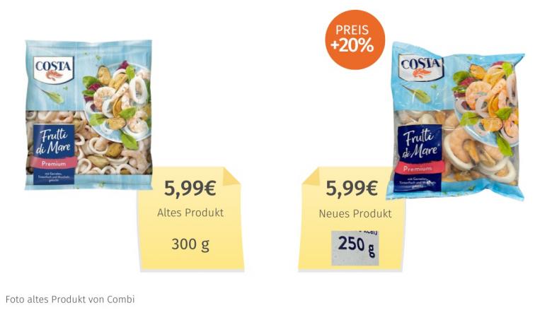 Costa Frutti di Mare Premium (2023) Alt-Neu-Vergleich