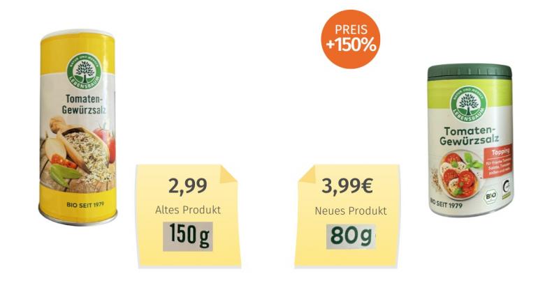 Lebensbaum Tomaten-Gewürzsalz (2024) Alt-Neu-Vergleich