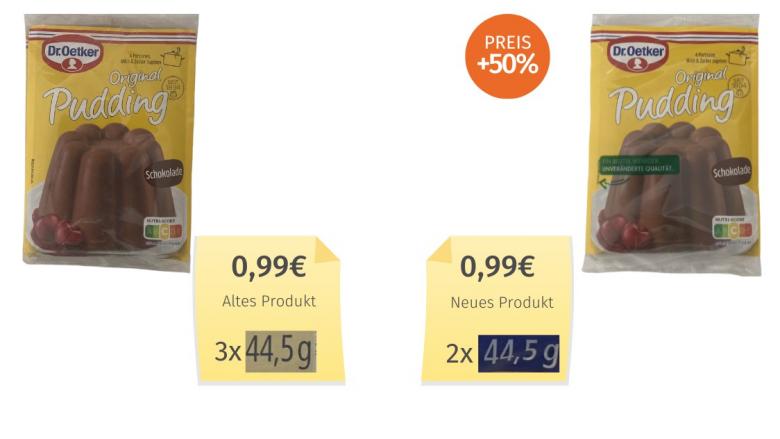 Dr. Oetker Original Pudding Schokolade (2025) Alt-Neu-Vergleich