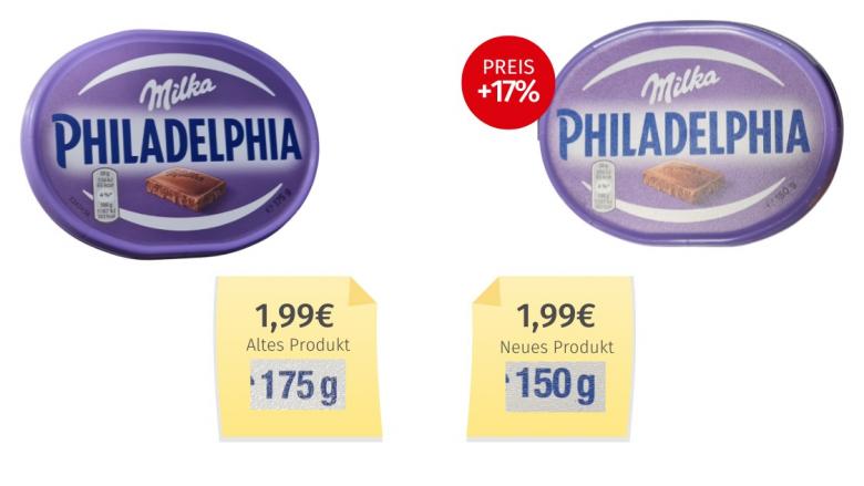 Philadelphia Milka (2025) Alt-Neu-Vergleich